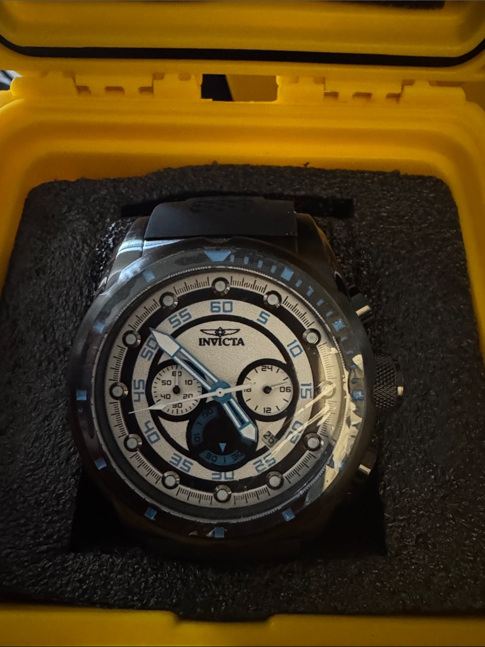 Invicta Black and Blue Multifunction Men's Watch
